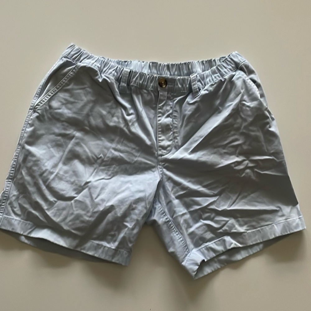 Chubbies Medium Light Blue Elastic Waist Shorts 7”